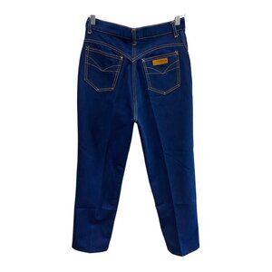 Gitano Vintage Women's Size 30S Dark Blue High Waist Jeans Cotton Blend Straight